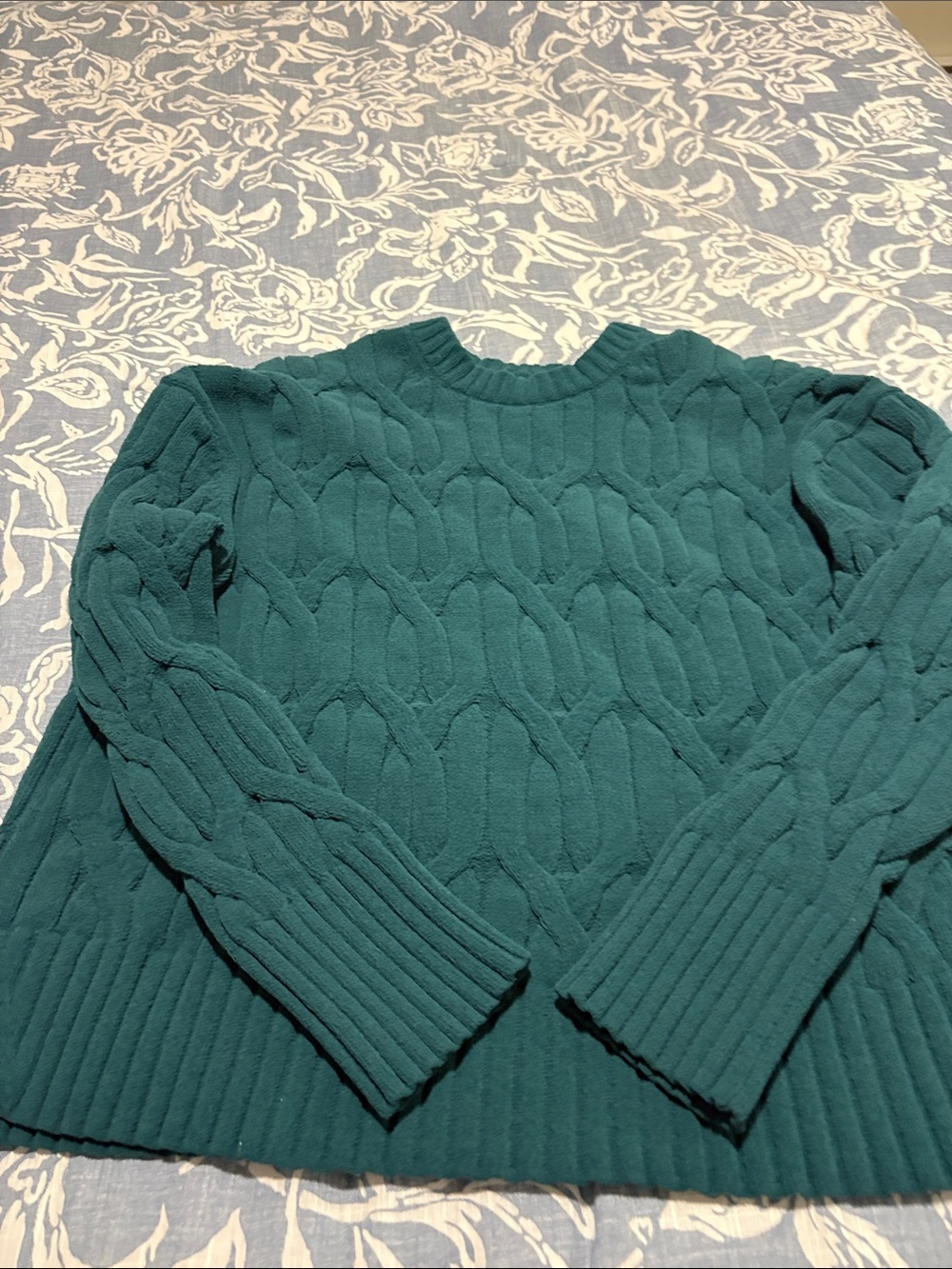 lululemon athletica Cable Knit Crew Sweater - Teal